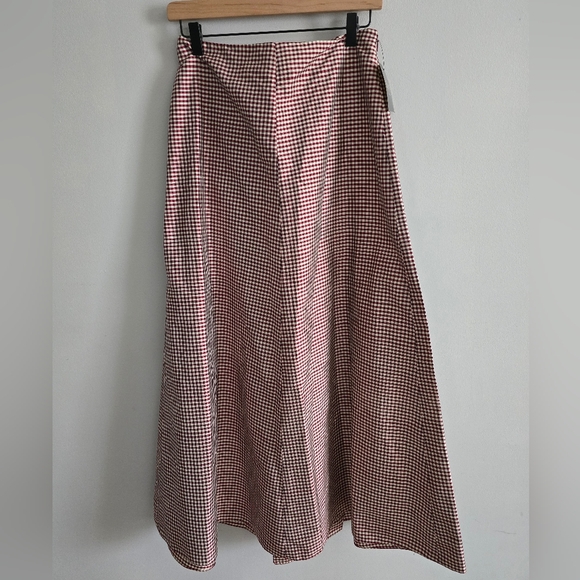 Areli collection Dresses & Skirts - NWT Vintage Areli Red Check Maxi Skirt Size 4
